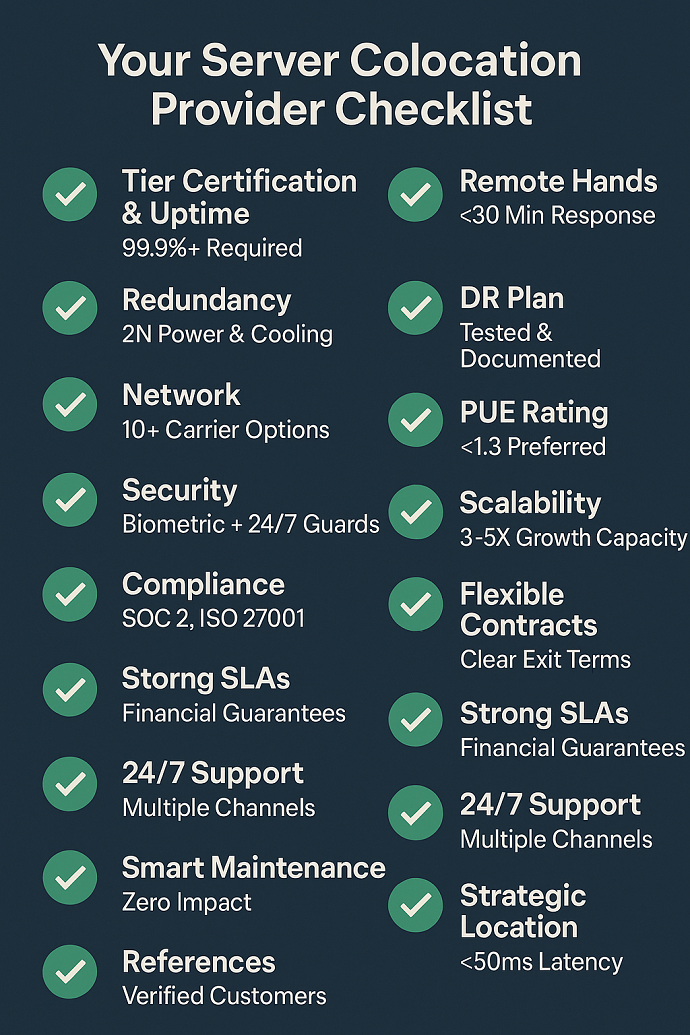 The 10 Critical Questions to Ask Your Server Colocation Provider
