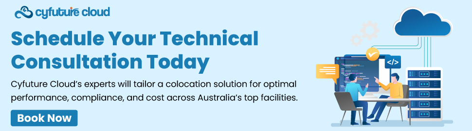 Cyfuture Cloud’s experts will tailor a colocation solution for optimal performance, compliance, and cost across Australia’s top facilities. Cyfuture Cloud’s experts will tailor a colocation solution for optimal performance, compliance, and cost across Australia’s top facilities.