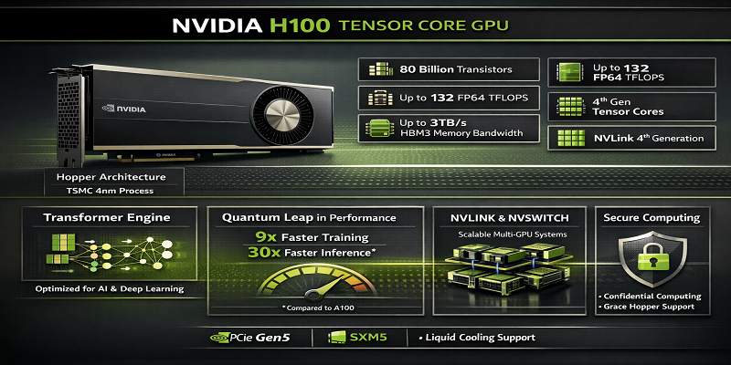 What is the NVIDIA H100 GPU?